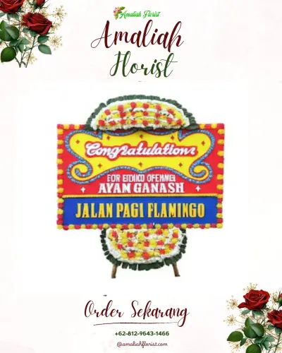 Bunga Papan Congratulation di Sumber Agung
